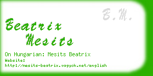 beatrix mesits business card